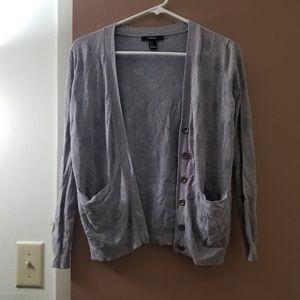 🌻B1G2📚Grey F21 cardigan